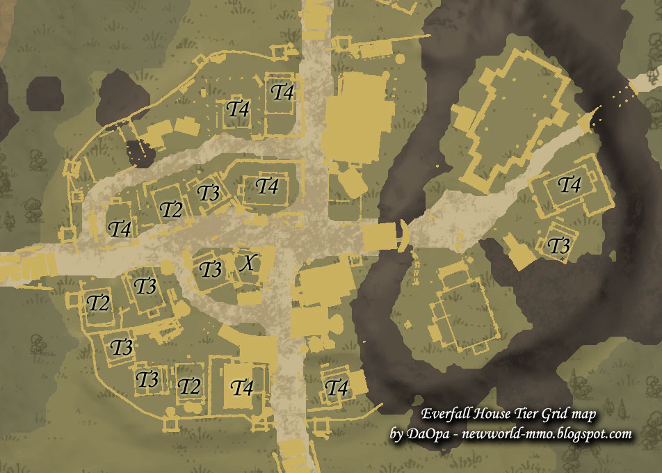 New World Everfall House Tier Grid map