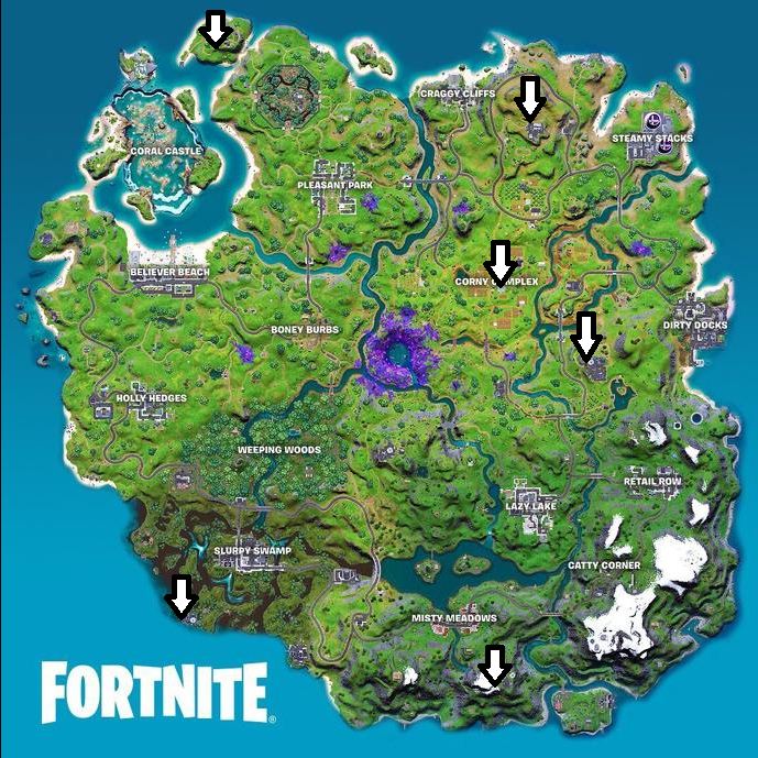 Fortnite IO Vehicle Locations Map, Where to Find Them?