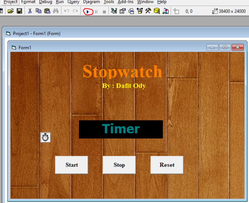 Cara Mudah Membuat Stopwatch di Visual Basic 6.0