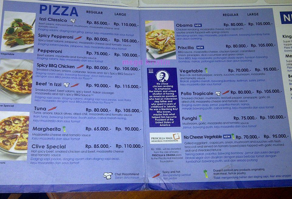 Izzi Pizza Menteng, South Jakarta Mega Kristin