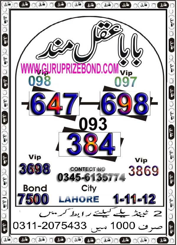 PrizeBondGuru pk Prize Bond Guru