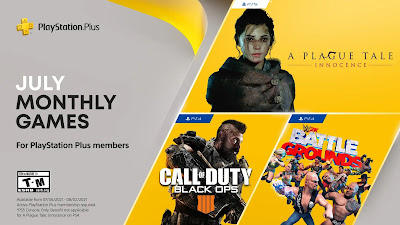 July 2021 PlayStation Plus Free Games