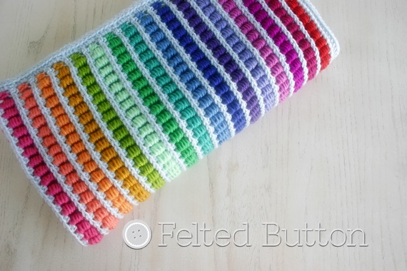 Abacus Blanket crochet pattern by Susan Carlson of Felted Button