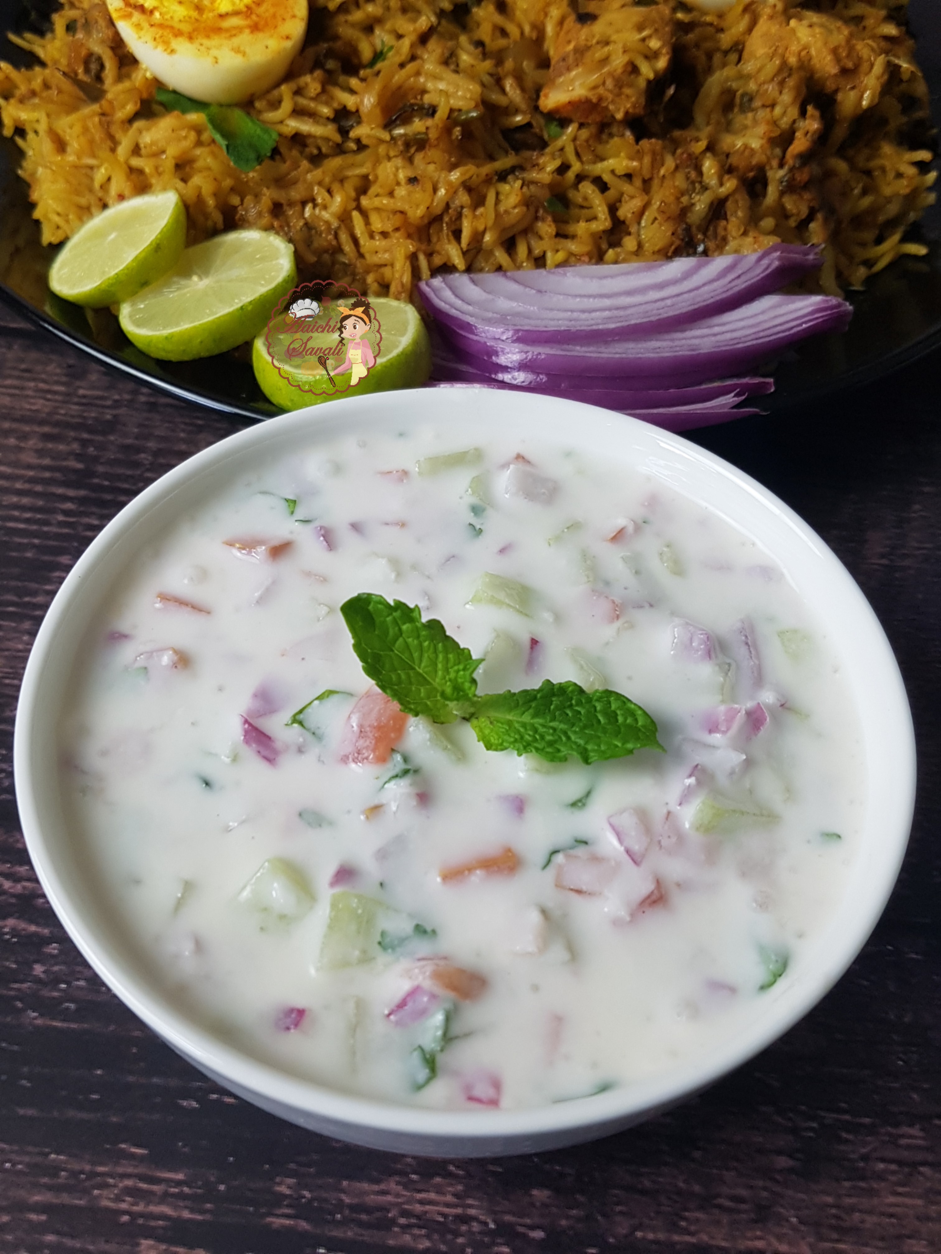 Raita Oppskrift Yoghurt Hvordan Å Presentere