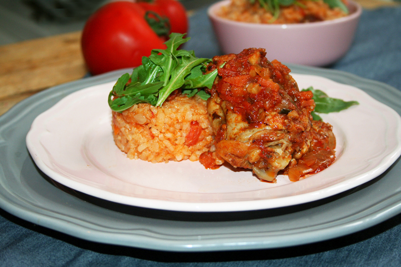 Pansy 's recipes Retetele Panselutei Pulpe de pui si orez cu rosii