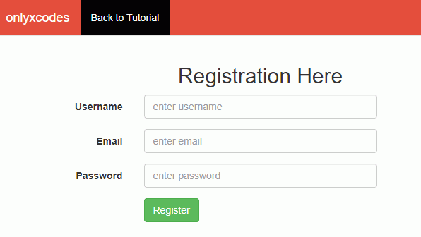 how to create registration form using jquery ajax in php