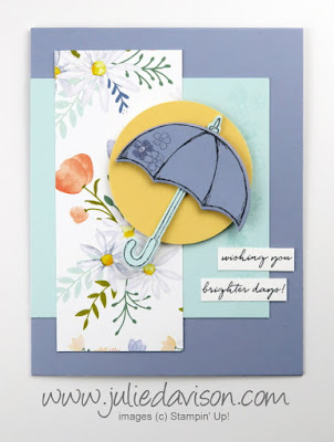 Stampin' Up! Last Chance 2018: Weather Together Brighter Days Umbrella Card ~ www.juliedavison.com