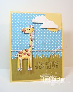 Thanks for Sticking Your Neck Out card-designed by Lori Tecler/Inking Aloud-stamps from My Favorite Things