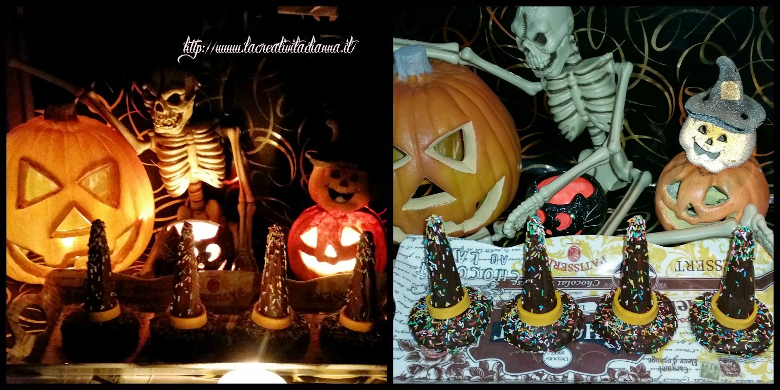 YEAHOME 2 Pali Da Giardino In Metallo Per Halloween, Decorazioni A Forma Di Zucca Con Cappello Da Strega, Jack O' Lantern, Per Esterni - 2