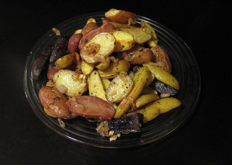 Smells Like Food in Here Roasted Baby Potatoes with Caramelized Shallots