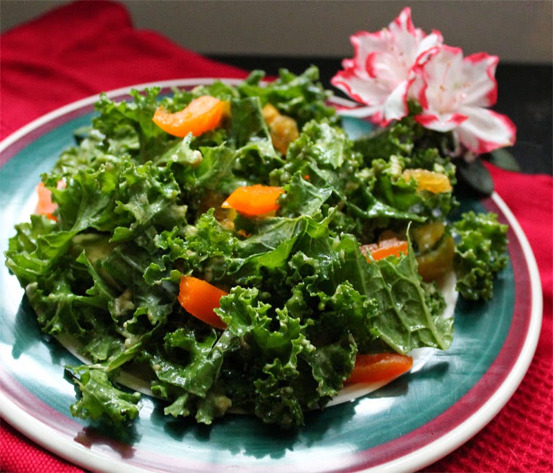 meadows cooks healthy recipes: kale salad, yes again
