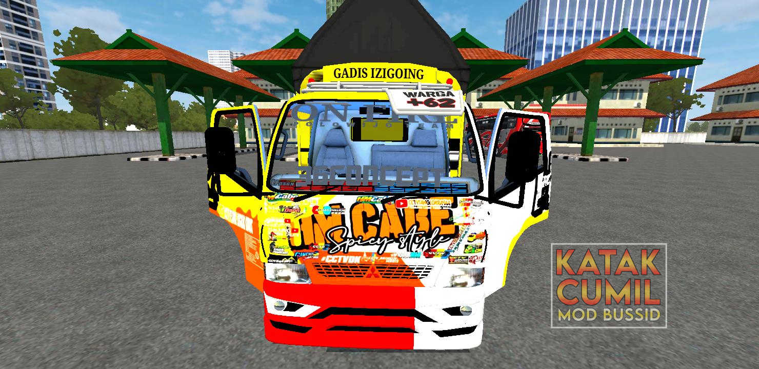 Download Mod Bussid Truck Canter HM Cabe Full Animasi