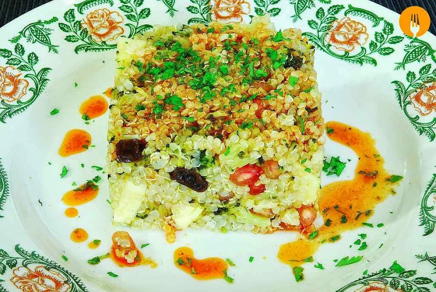 receta ensalada facil quinoa fruta