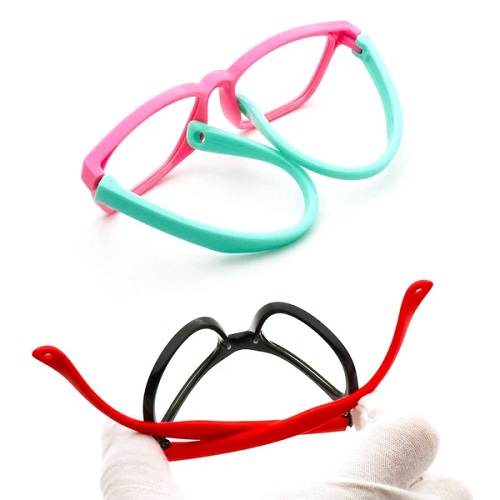 Flexible eyewear glasses for children with blue light protection