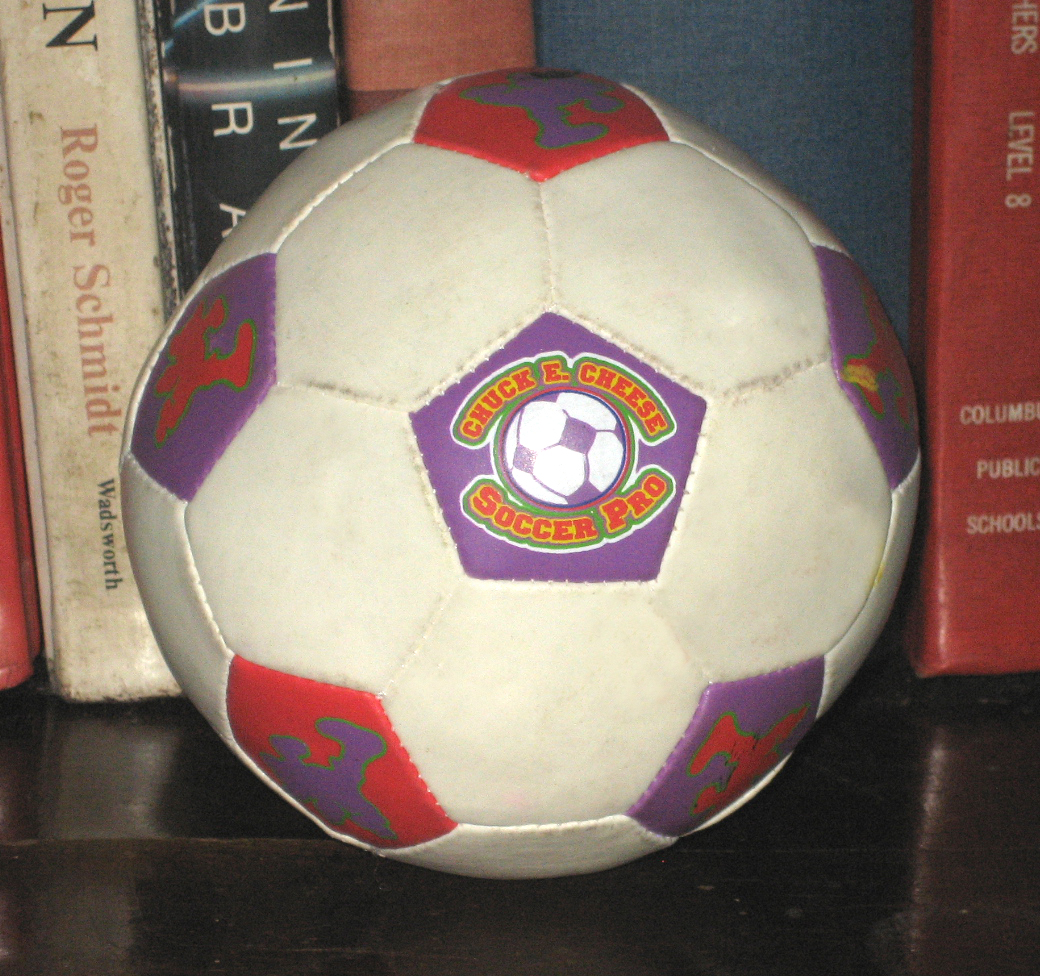 Percy's Fast Food Toy Stories Chuck E Cheese Soccer Ball