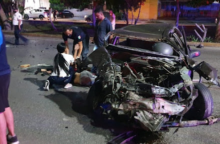 Muere pareja y tres más resultan lesionados en accidente vehicular en Cancún