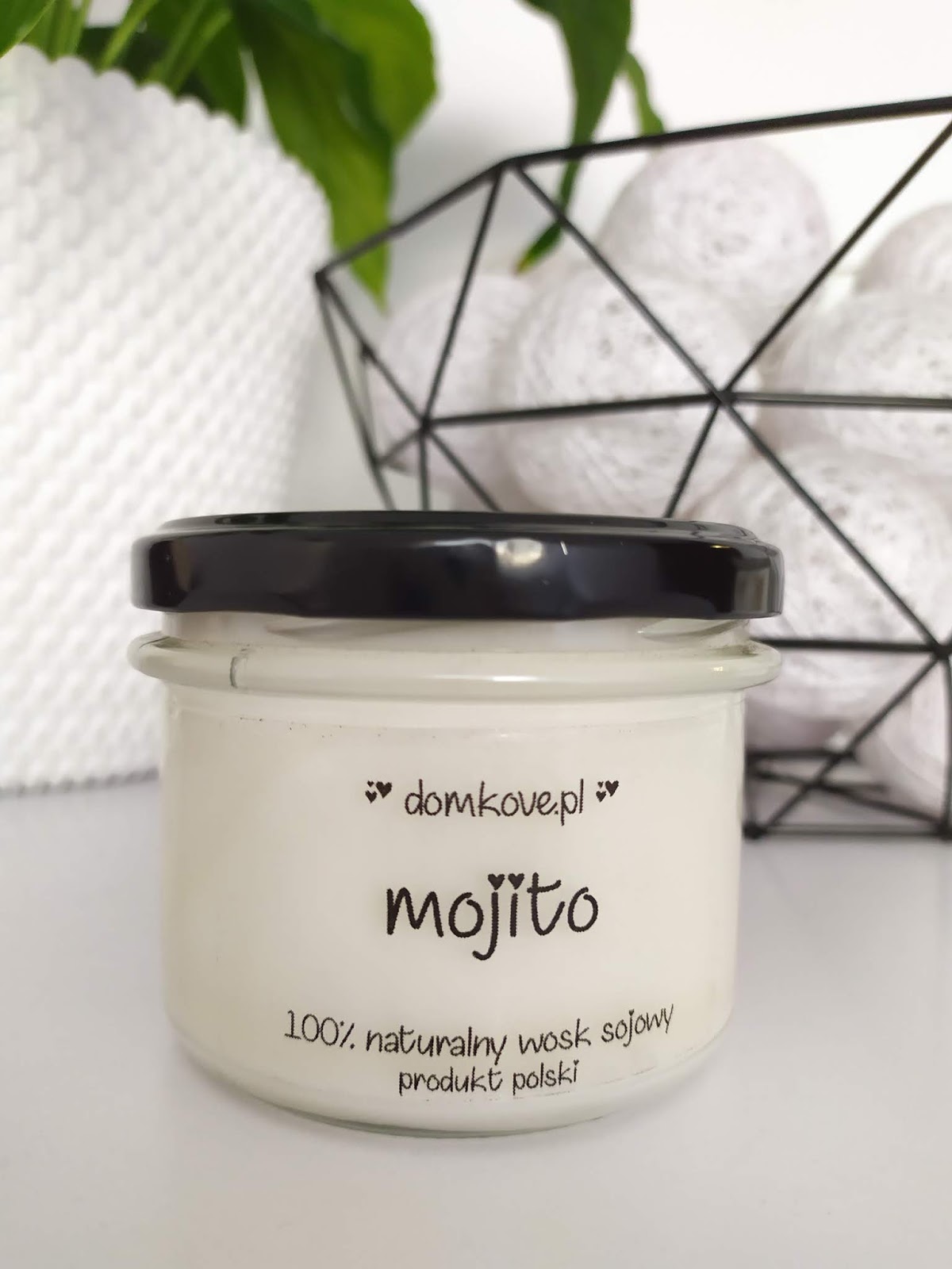 Domkove - świeca sojowa Mojito, świeca zapachowa, mojito, zapach mojito, blog o świecach zapachowych