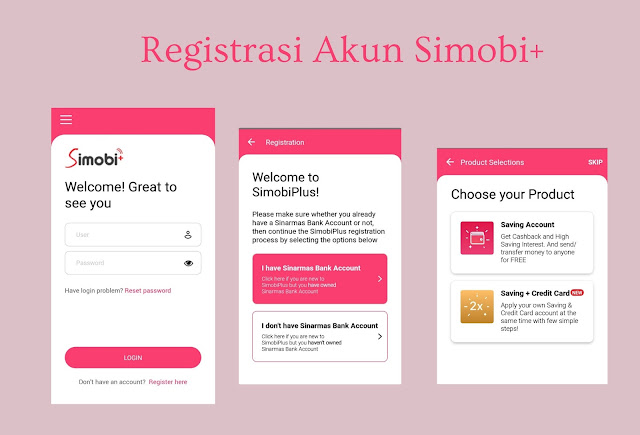 langkah registrasi akun rekening online sinarmas