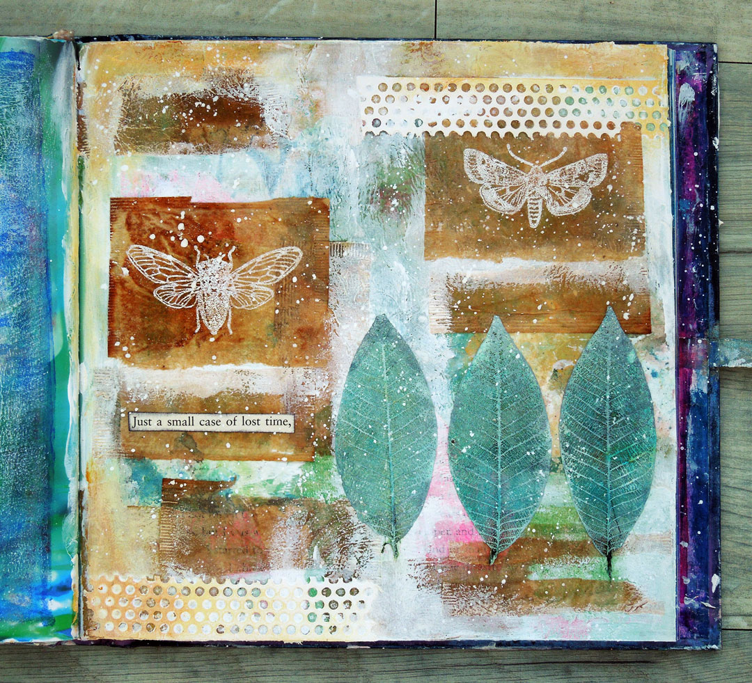 Inky Dinky Doodle WOYWW 620 Embossed teabags and other things