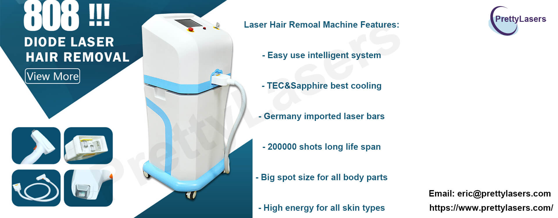 Portable Diode Laser Hair Removal System