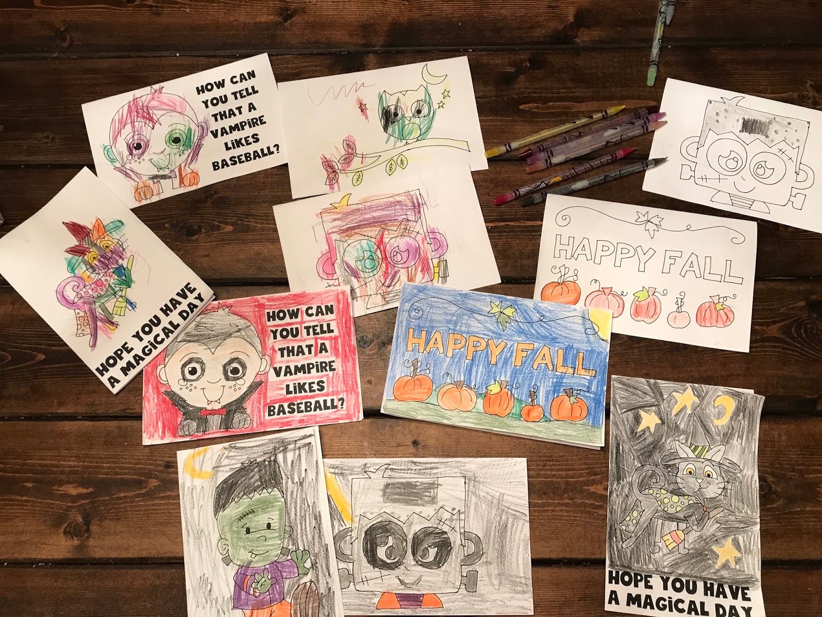 Momfessionals Cards for Hospitalized Kids Fall/Halloween