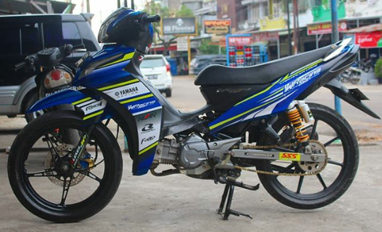 Modifikasi Jupiter Z1 Warna Biru Polos, Metalik, Tosca, Muda, Langit