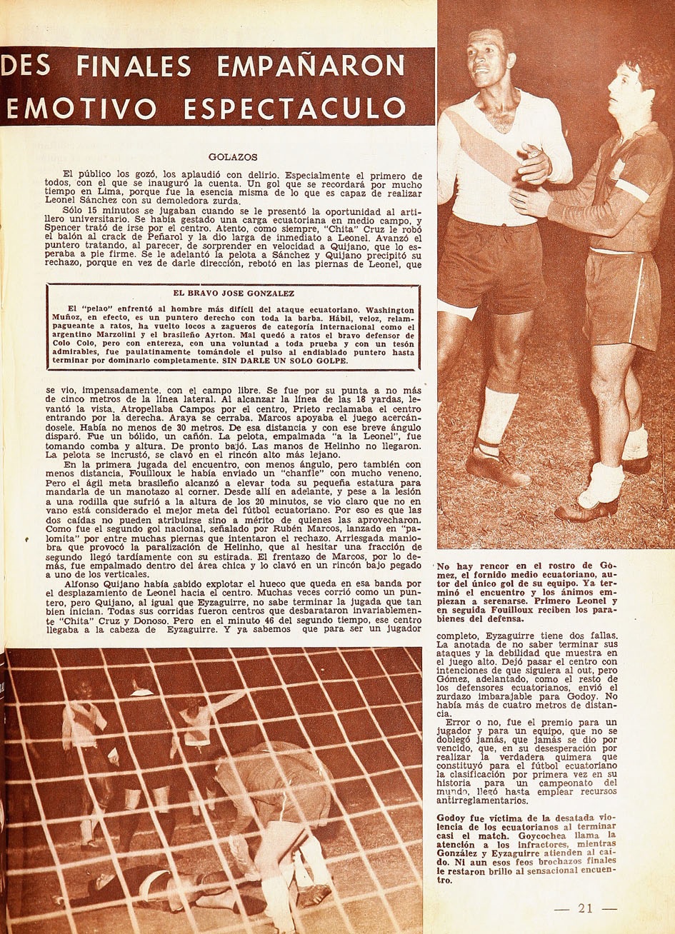 Partidos de la Roja [12/10/1965] ChileEcuador 21