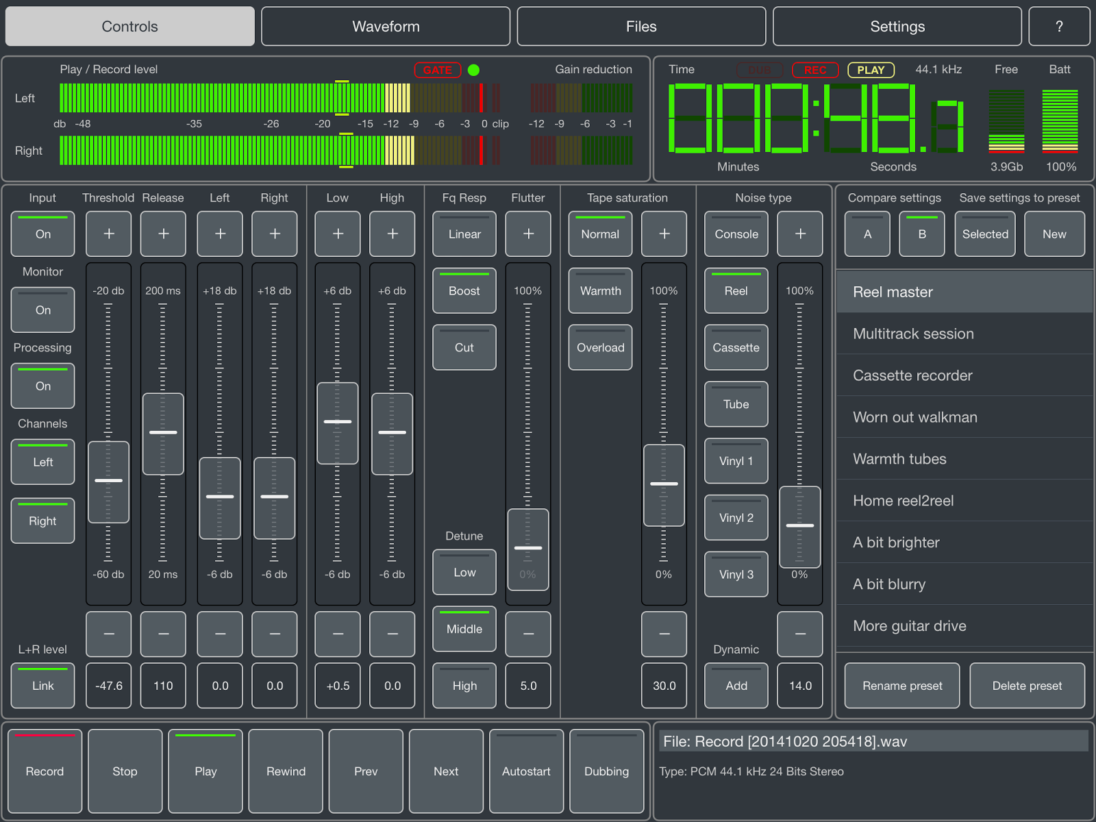 Audio Mastering Studio Master Record 2.0 submitted for review