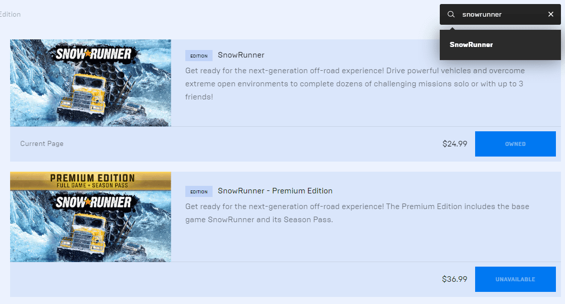 Snowrunner дождитесь окончания загрузки