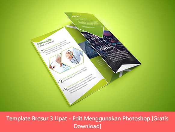 Template Brosur 3 Lipat Penerimaan Siswa Baru (PSB) Edit
