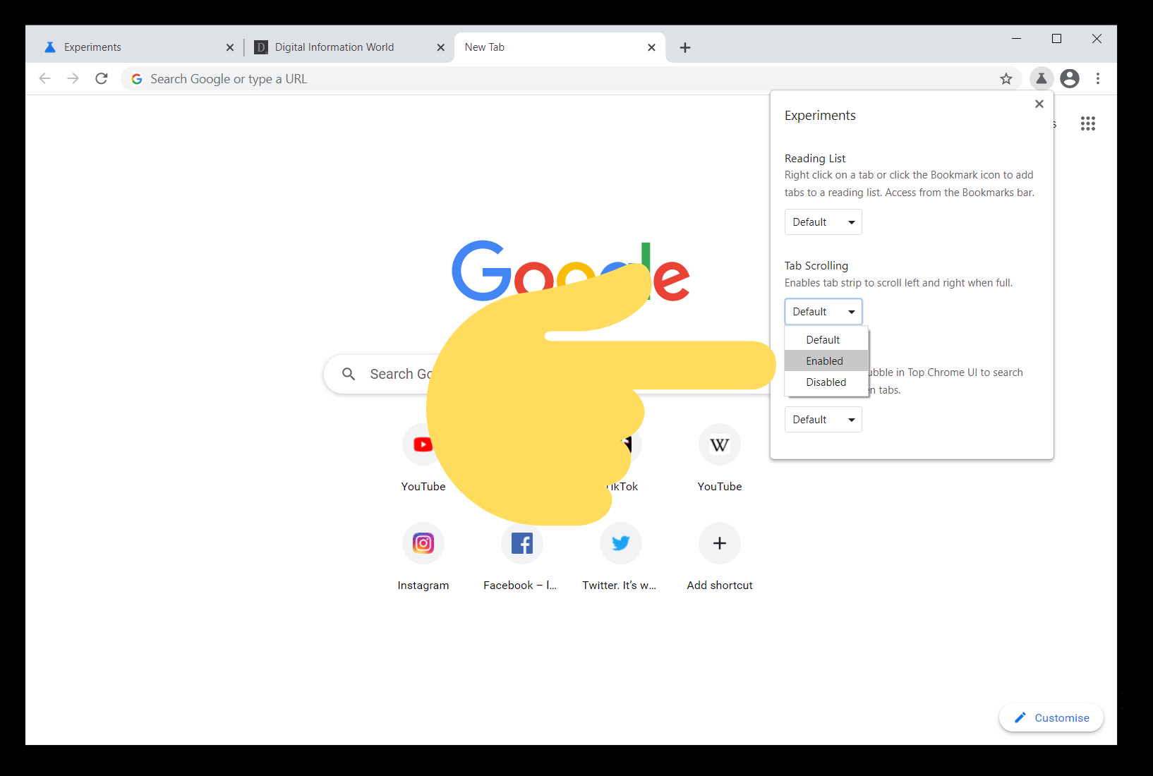 Chrome 90 will be released with two new features; including the Tab