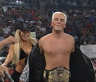 WCW Bash at the Beach 1999 - United States Champion David Flair w/ Torrie Wilson 
