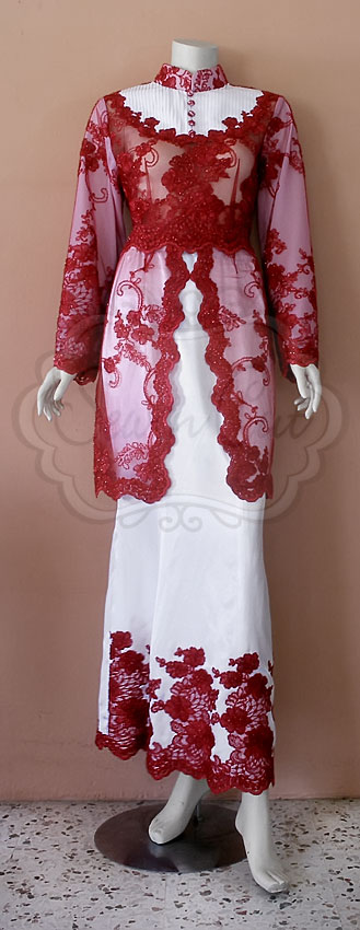 Sew n Cut Baju  pengantin merah  putih 