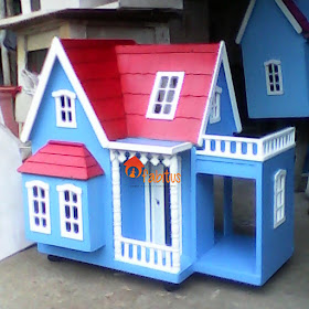 Rumah Boneka Barbie Villa Garasi Flat