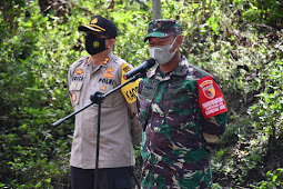 Dandim 0822 Dan Kapolres Bondowoso Pimpin Rehabilitasi Hutan Lahan (RHL) Sempol - Ijen