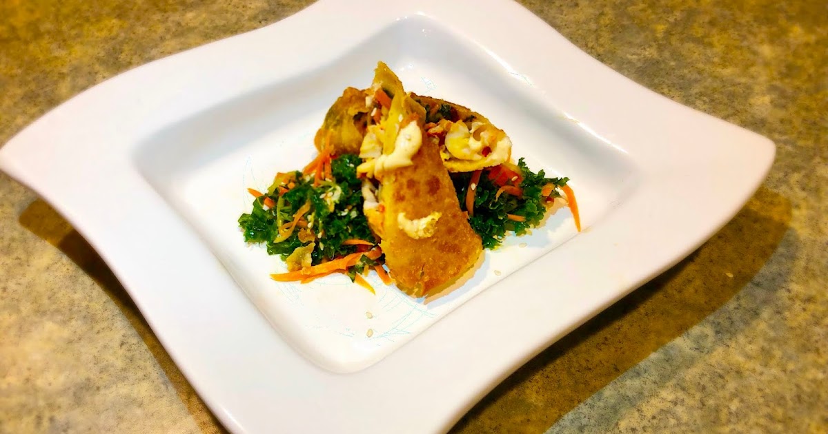 The Maine Harvest Table Lobster Egg Roll with a Sriracha Sesame Aioli