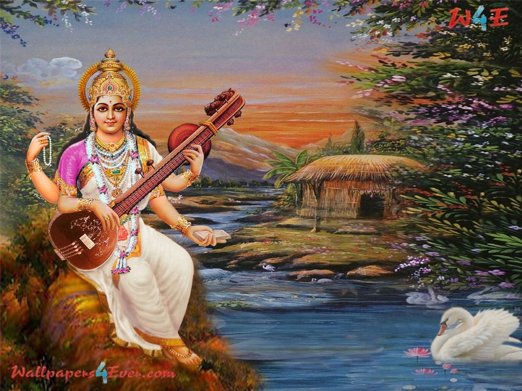 picture collection: Hindu goddess Saraswati maa wallpapers