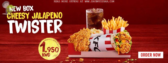 KFC Kuwait - NEW CHEESE JALAPENO TWISTER BOX
