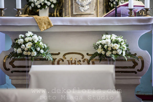 Biały dywan i ślubna dekoracja kościoła Nysa Opole