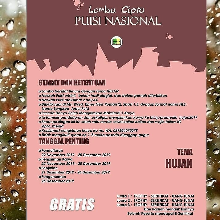 Lomba Cipta Puisi Nasional 2019 by Pramedia PORTAL