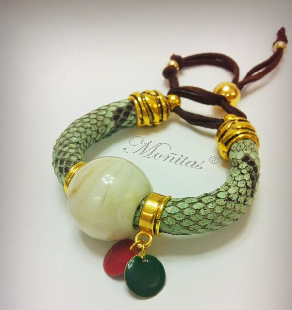 Pulsera piel de piton