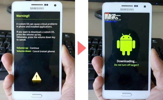 Boot Galaxy S7 SM-G930W8 to Download Mode
