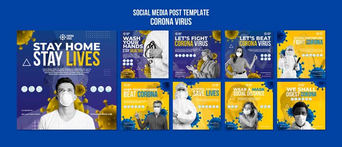 Coronavirus Social Media Post Template