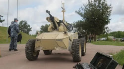 Quân đội Ukraine tổ chức buổi giới thiệu Robot vũ trang đầu tiên trên mặt đất