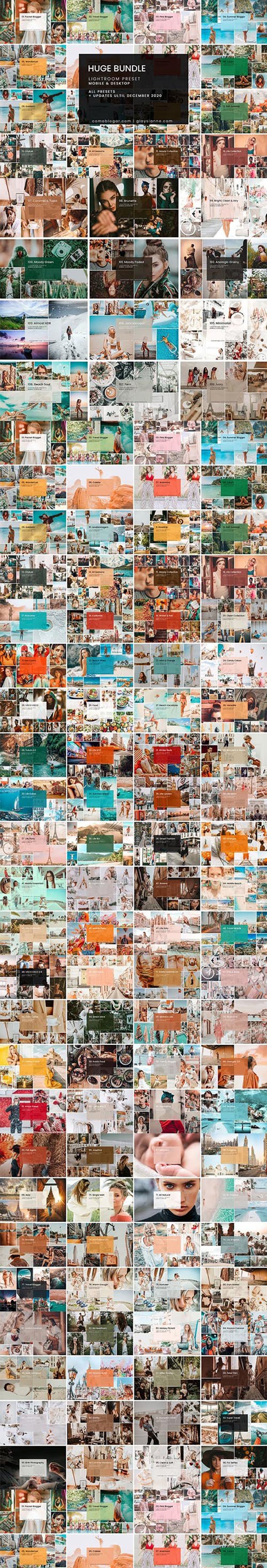 CreativeMarket - HUGE Bundle Presets (108 Packs) 4680407 2 sds