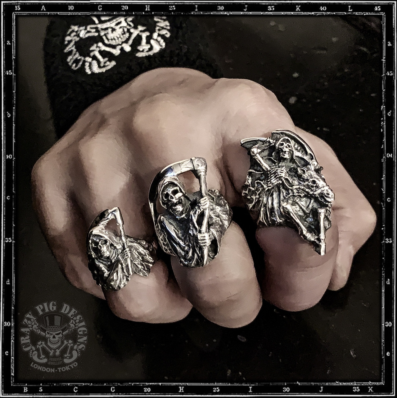 復活】SMALL GRIM REAPER RING