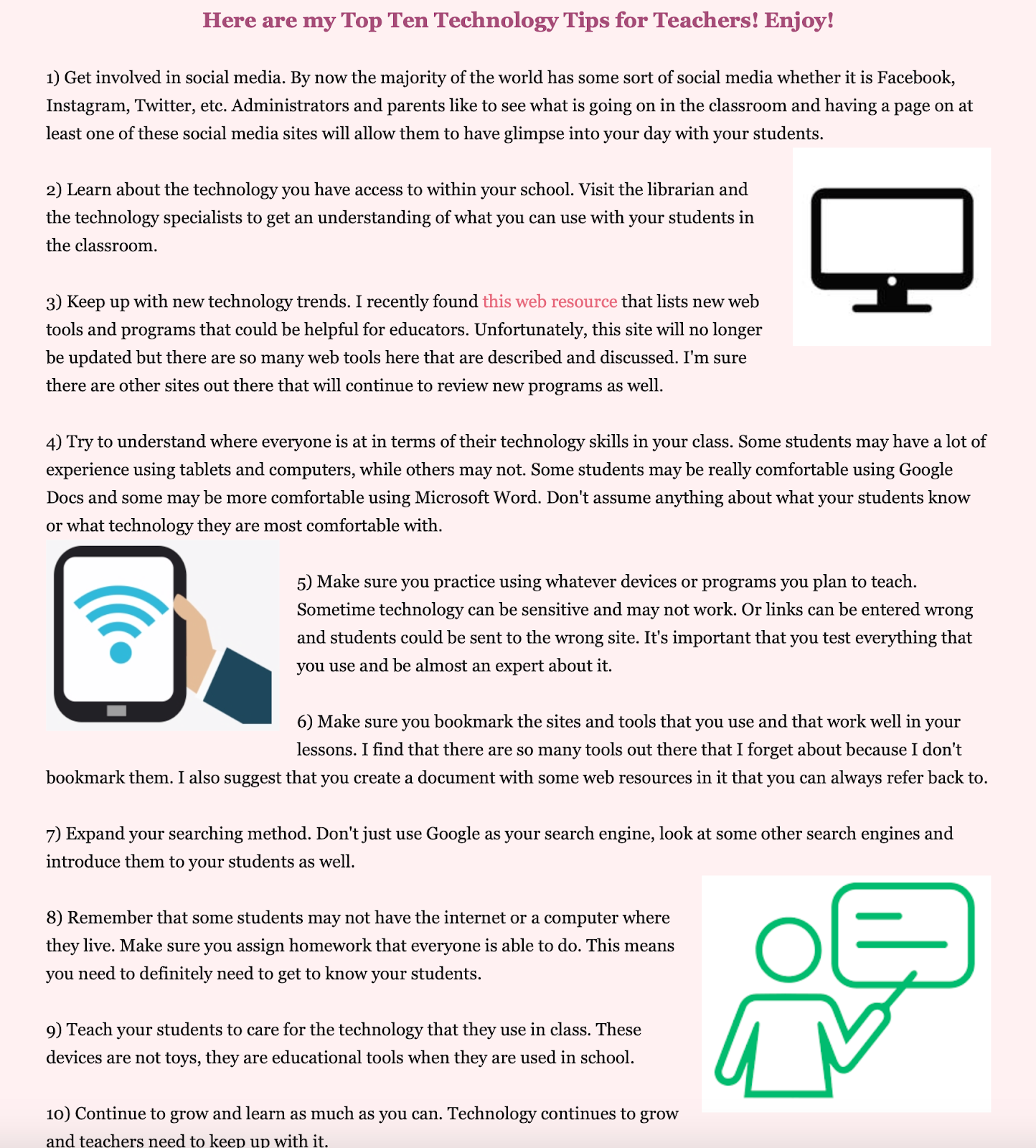 Module 14: Updated Technology Tips