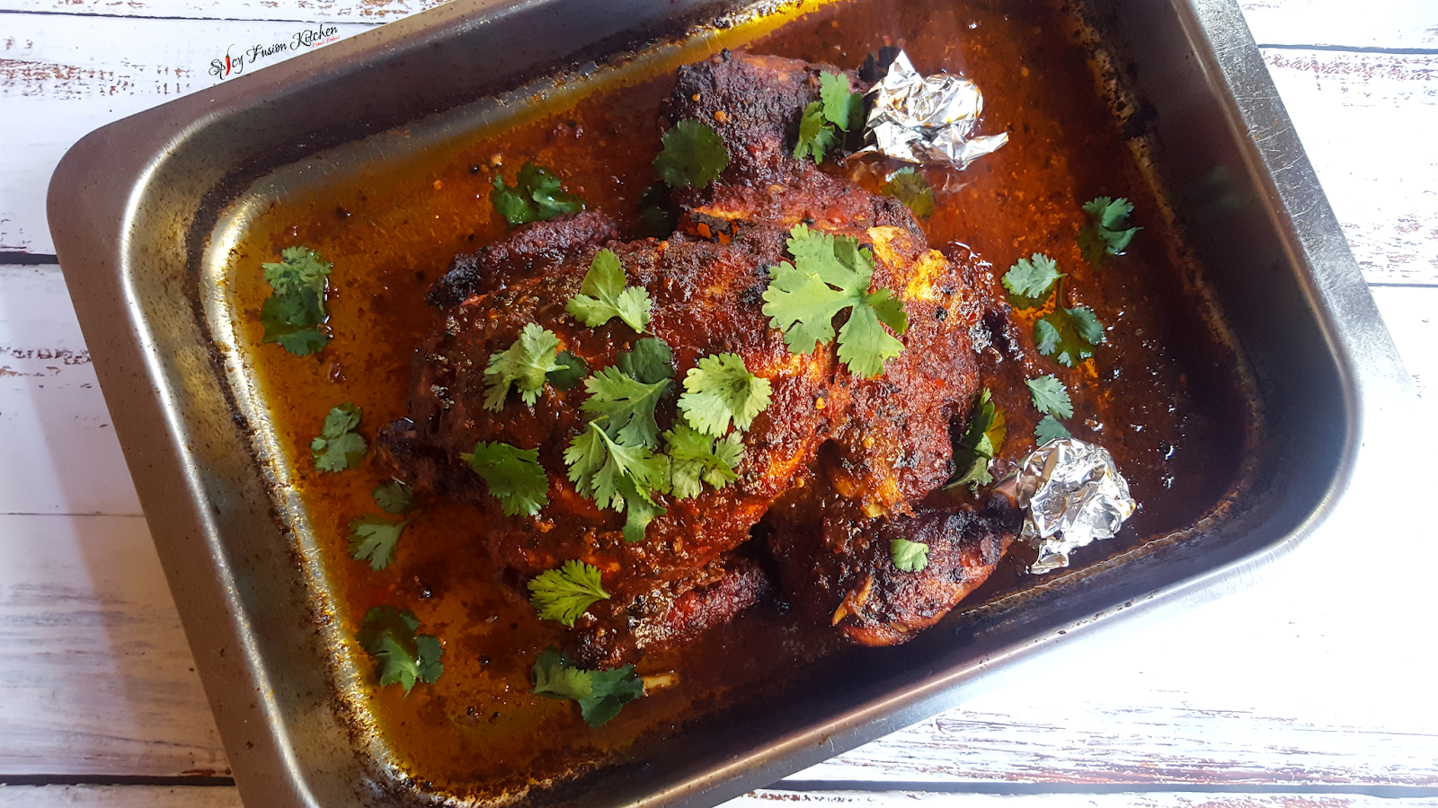 Roasted Chicken With Potato Stuffing Spicy Fusion Kitchen