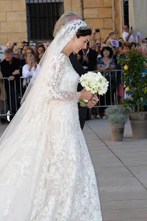 Princess Claire of Luxembourg wedding dress