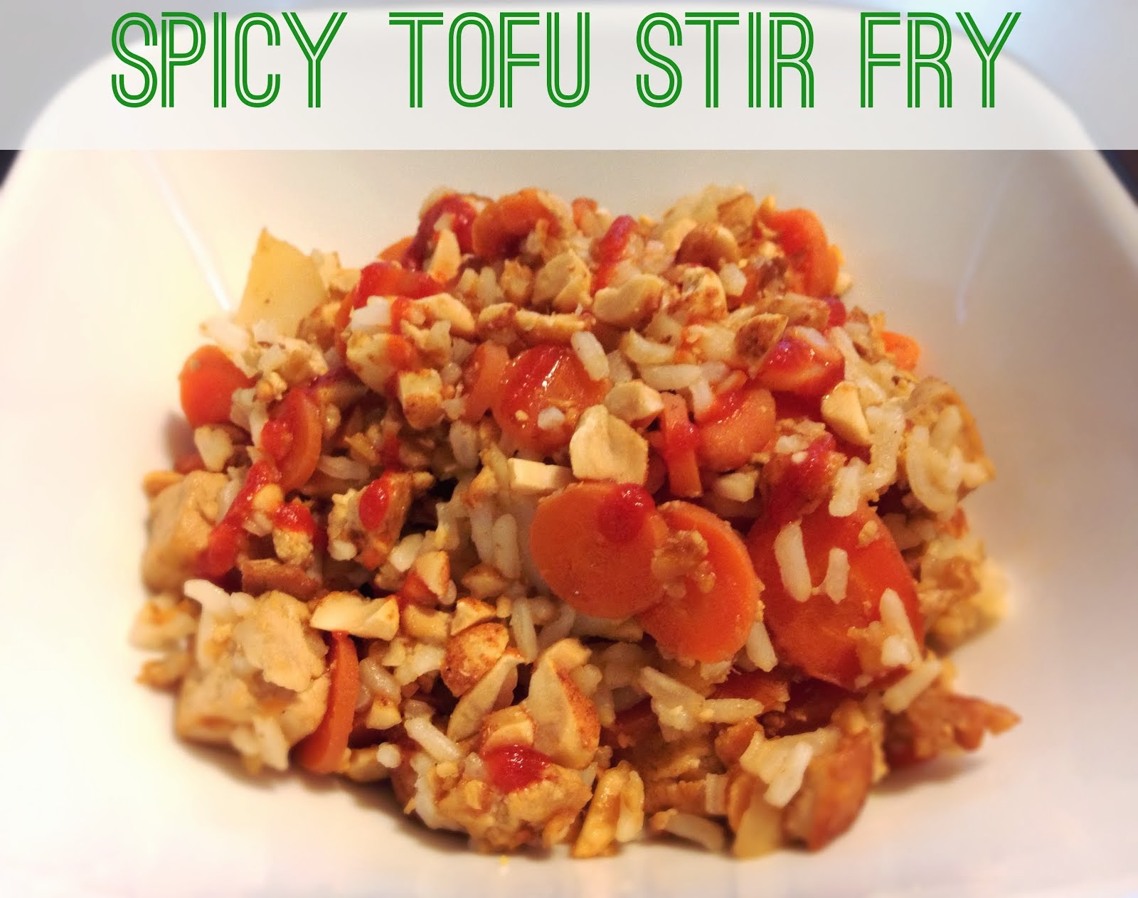 3D Dinners: Spicy Tofu Stir Fry